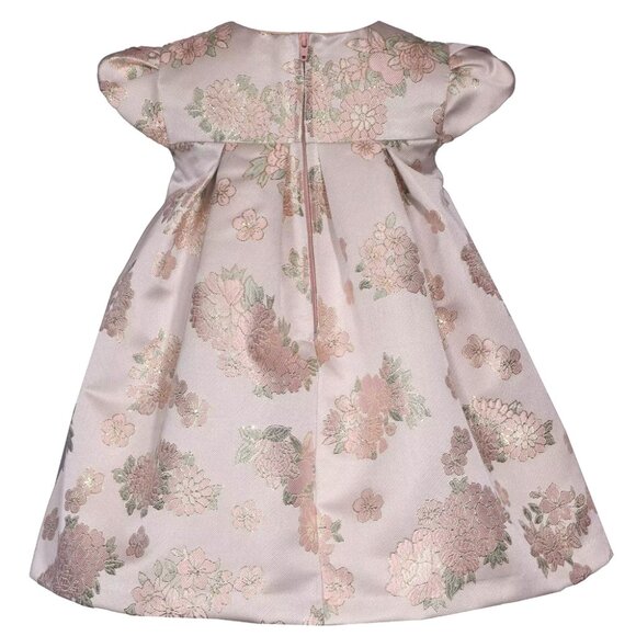 Bonnie Jean Pink Floral Kids Formal Dress - Picture 3 of 4